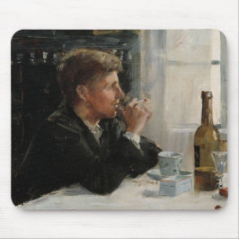 Sittad man-Borttappad i tankarna vid Bord Musmatta