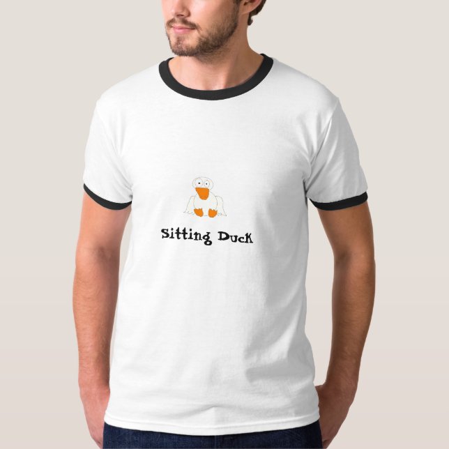 Sittande anka t-shirt (Framsida)