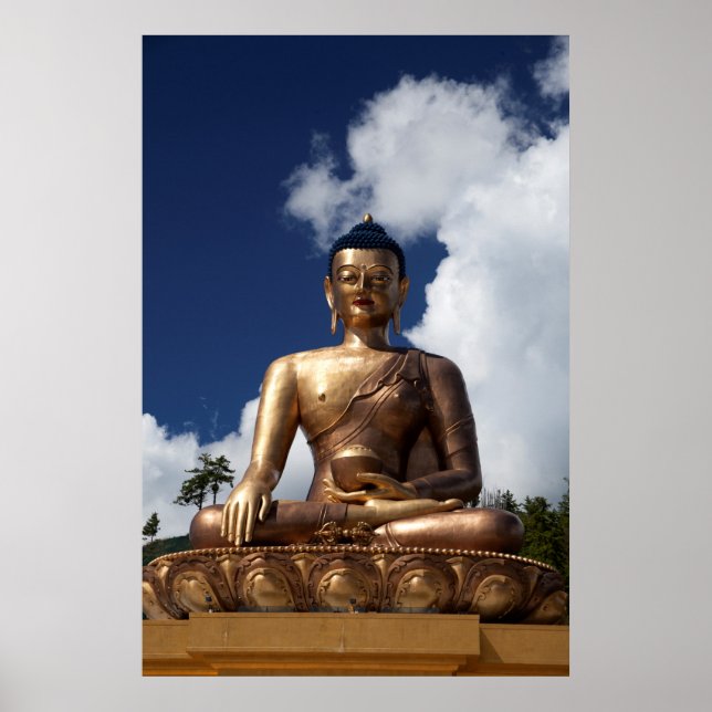 Sittande Buddha-staty Poster (Framsidan)