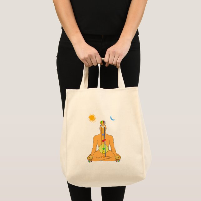 Sittande Chakras Tygkasse (Framsida (produkt))
