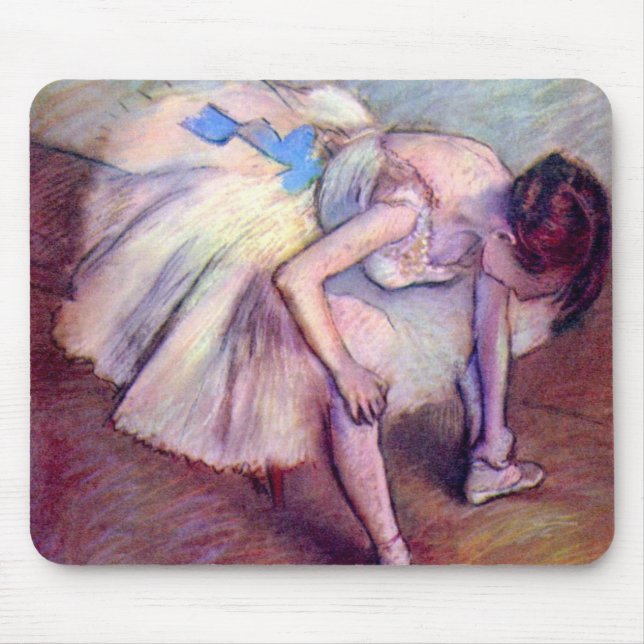 Sittande dansare av Edgar Degas, Vintage balettkon Musmatta (Framsidan)