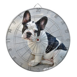 sittande fransk bulldogg darttavla