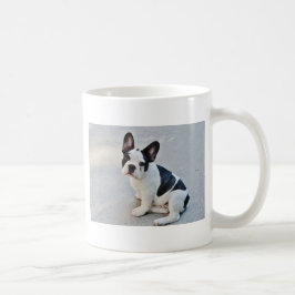 sittande fransk bulldogg kaffemugg
