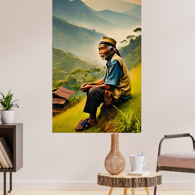 Sittande i stillhet poster (Vardagsrum 3)