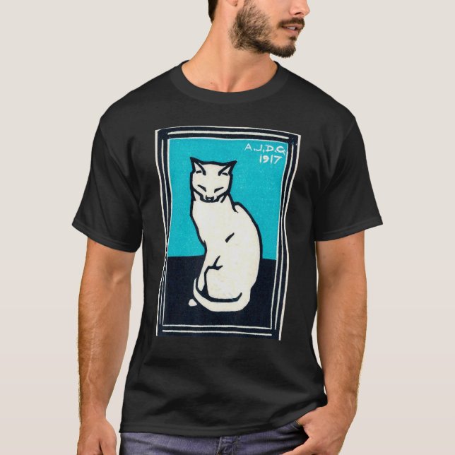Sittande katt 1917 t shirt (Framsida)