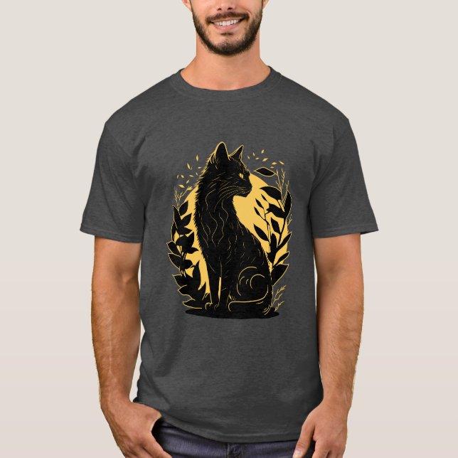 Sittande katt t shirt (Framsida)