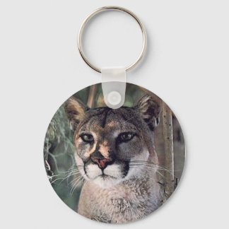 sittande puma nyckelring