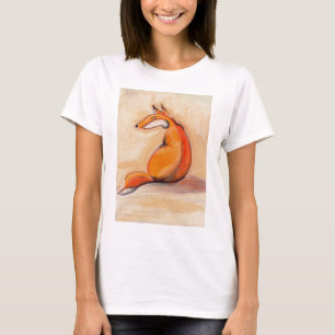 Sittande räv t shirt