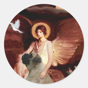 Sittänggel - Bull Mastiff #1 Runt Klistermärke