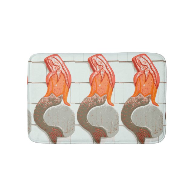 sittarödhårigsjöjungfruar badrumsmatta (Framsidan)