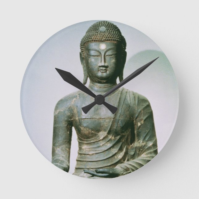 Sittat Sakyamuni Buddha från Ch'ungung-ni (järn) Rund Klocka (Framsida)