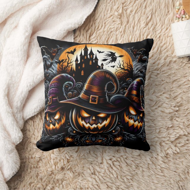 Sittått med spookypumpor kudde (Filt)