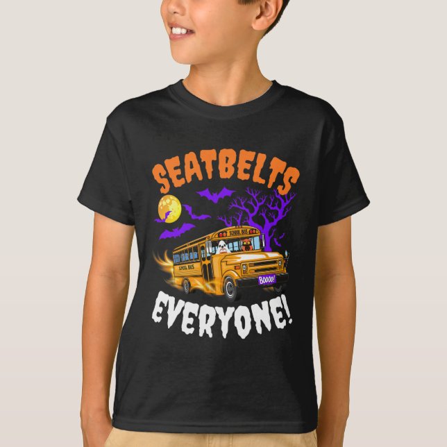 Sittbälten Alla Magic School Buss Driver Funny H T Shirt (Framsida)