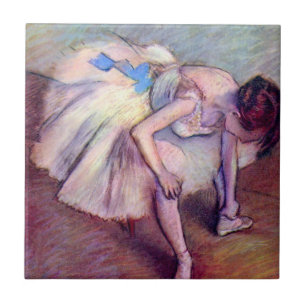 Sittdansös av Edgar Degas, Vintage Ballet Art Kakelplatta