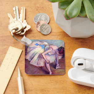 Sittdansös av Edgar Degas, Vintage Ballet Art Nyckelring