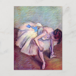 Sittdansös av Edgar Degas, Vintage Ballet Art Vykort