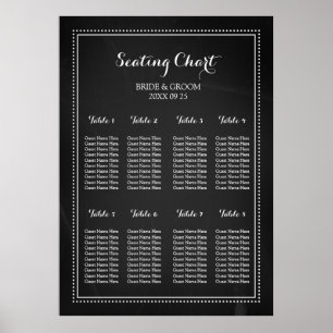 Sittdiagram 8 Bord Poster
