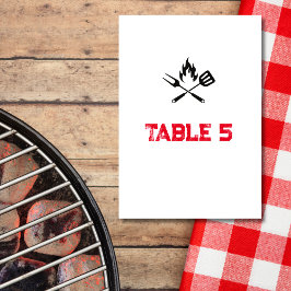 Sittdiagram BBQ par babyduschtema för babydusch i Bordsnummer