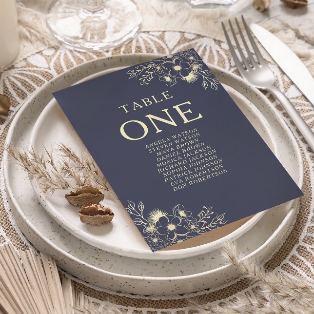 Sittdiagram för blå Blommigt Bröllop (Skapare uppladdad)