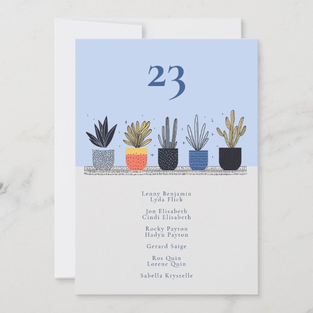 Sittdiagram för Bordsnummer av växthus (Framsida)