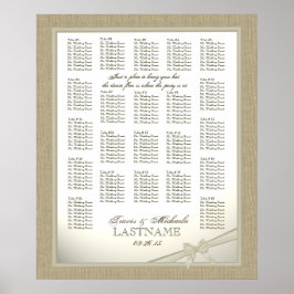 Sittdiagram för Bröllop i fickor Poster