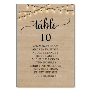 Sittdiagram för brunträsgäster i bröllop bordsnummer