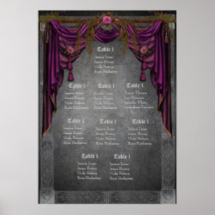 Sittdiagram för Celtic Medieval Bröllop Poster