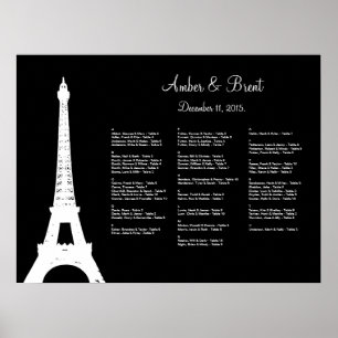 Sittdiagram för Damask Paris Poster