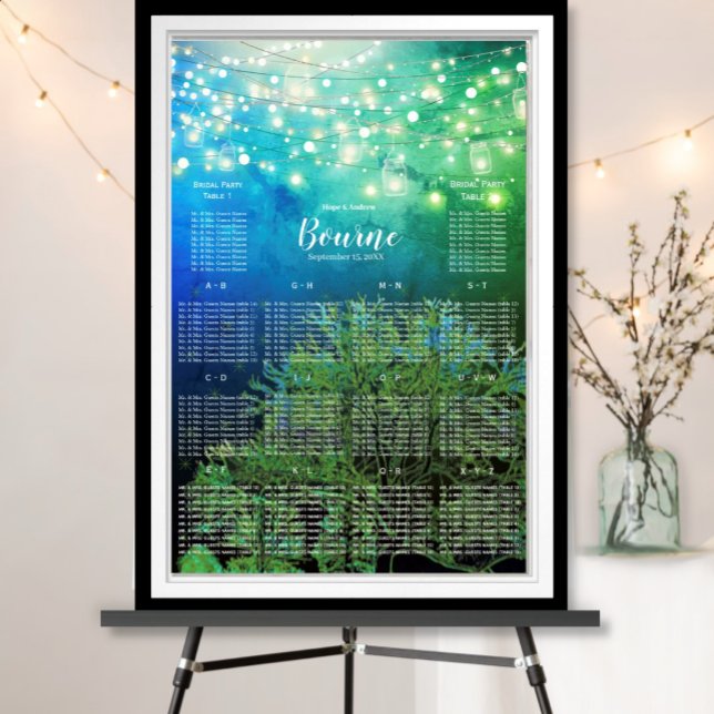 Sittdiagram för den blå Grönten Träd Poster (Skapare uppladdad)