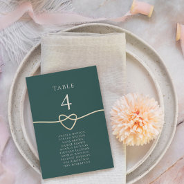 Sittdiagram för Emerald Guld Bröllop Bord