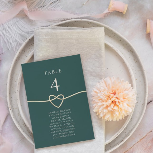 Sittdiagram för Emerald Guld Bröllop Bord (Skapare uppladdad)