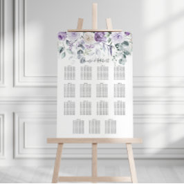 Sittdiagram för Lila Peonies Vit ros Poster