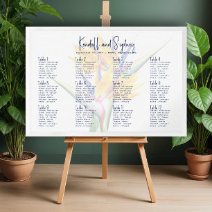 Sittdiagram för Paradise Hawaiian Bröllop Poster