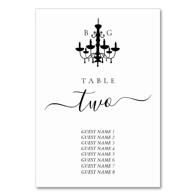 Sittdiagram för Svartvit Bröllop-vävare Bordsnummer (Framsidan)