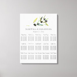 Sittdiagram för vattenfärg i Bröllop Botaniskt oli Canvastryck