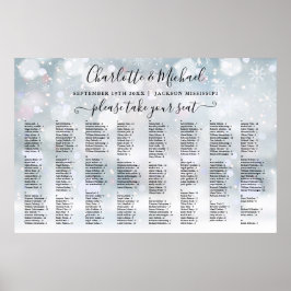 Sittdiagram över vintersäten i Snöflingor 300 Namn Poster