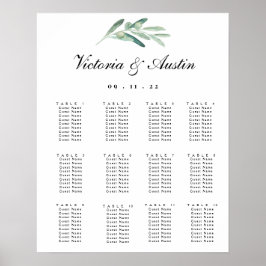 Sittdiagram, Rustic, Olive Gren Poster