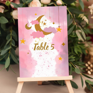 Sittdiagrammets Twinkle Twinkle Little Star-Rosa Bordsnummer