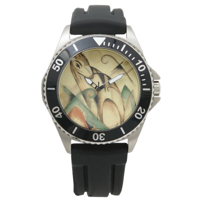 Sittdjur (av Franz Marc) Armbandsur (Framsida)
