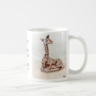 "Sitter komen med den Me giraffkoppen Kaffemugg