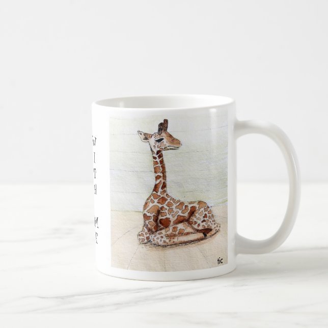"Sitter komen med den Me giraffkoppen Kaffemugg (Höger)
