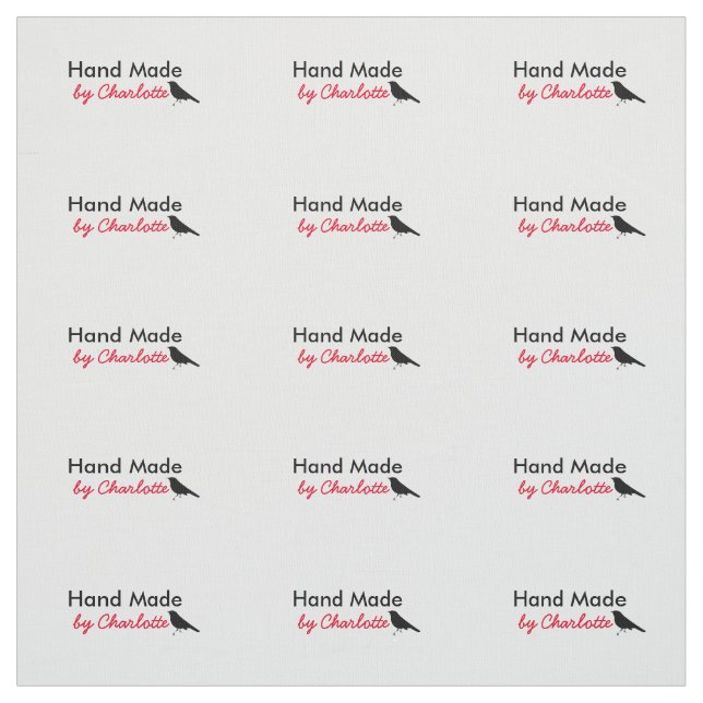 Sittetiketter för Personlig av klipp och snö Tyg (Prov)