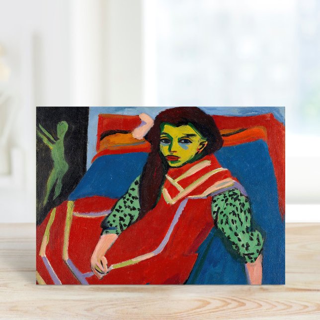 Sittflicka | Ernst Ludwig Kirchner Kort (Skapare uppladdad)