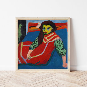 Sittflicka Ernst Ludwig Kirchner Poster