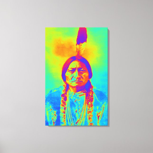Sitting Bull Canvastryck (Framsida)