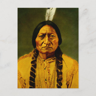 Sitting Bull infödd Lakota Sioux hövding Porträtt Vykort