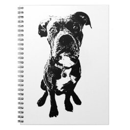 Sitting Dog Notebook – Minimalist Ink-Style Cover Anteckningsbok