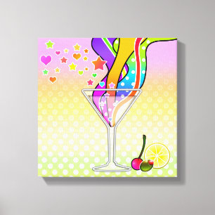 SITTIOTALSPOPARTSTIL MARTINI CANVASTRYCK