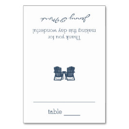 Sittkort för Adirondack-stolar Bordsnummer