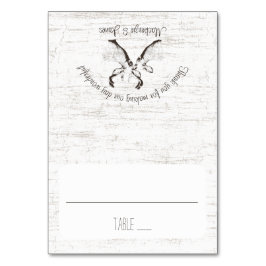 Sittkort för bock och Hjort Bordsnummer